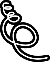  Line bold spiral various abstract shape for children, festive, celebration