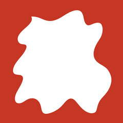 Orange Frame Hollow Background