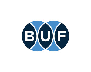 BUF logo design vector template. BUF