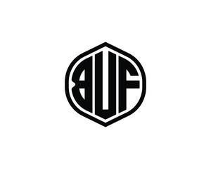 BUF logo design vector template. BUF