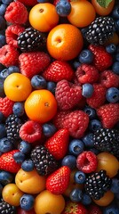 Fresh Berries and Fruit: A Colorful Still Life