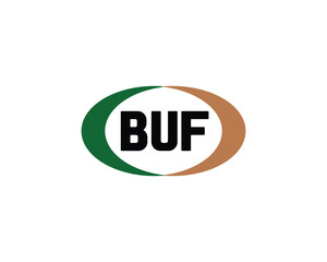 BUF logo design vector template. BUF