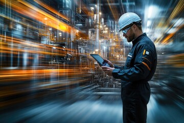 engineer working for oil refinery, oil indusrty , petroleum
