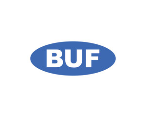 BUF logo design vector template. BUF