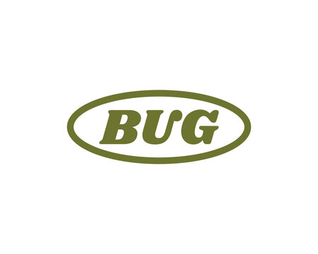 BUG Logo design vector template. BUG