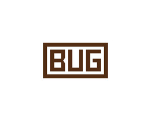 BUG Logo design vector template. BUG