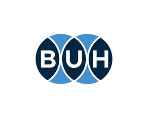 BUH logo design vector template. BUH