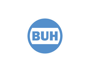 BUH logo design vector template. BUH