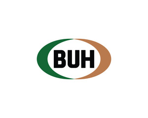 BUH logo design vector template. BUH