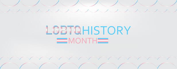 An elegant logo for LGBTQ History Month, showcasing a beautiful design with colorful elements representing diversity and inclusion