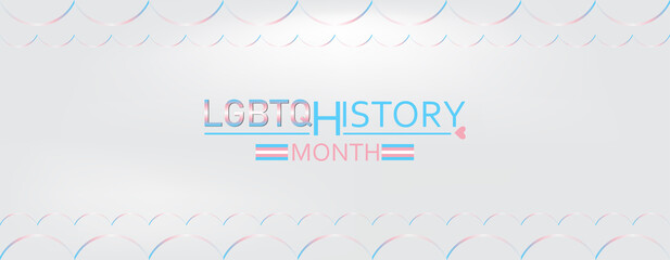 An elegant logo for LGBTQ History Month, showcasing a beautiful design with colorful elements representing diversity and inclusion