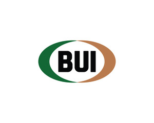 BUI logo design vector template. BUI