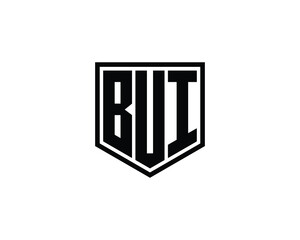 BUI logo design vector template. BUI