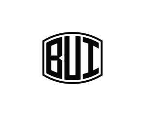 BUI logo design vector template. BUI