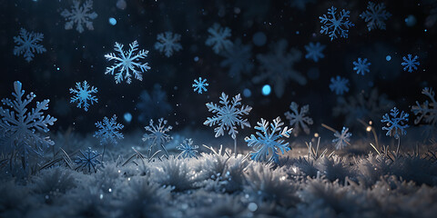 Snowflakes backgrounds nature celebration