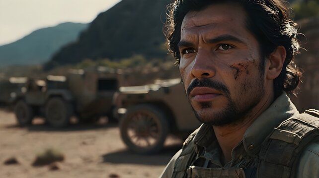 Grupo de comando t&aacute;ctico en desierto mexicano