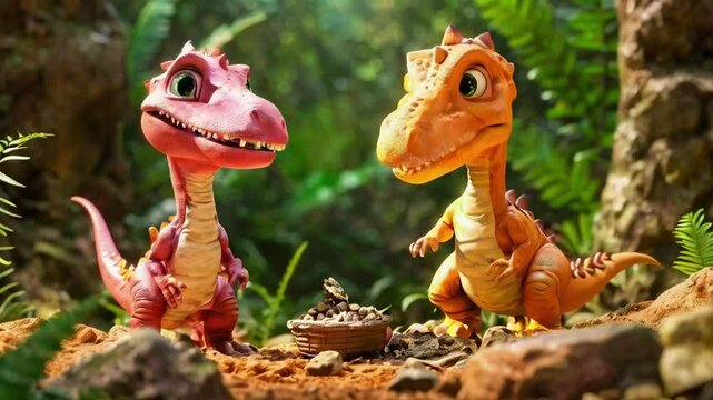 Dino Friends Find Treasure