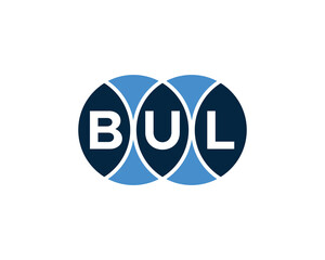 BUL logo design vector template. BUL