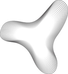 Circle liquid shape blend line gradient for tag, banner, label, logo