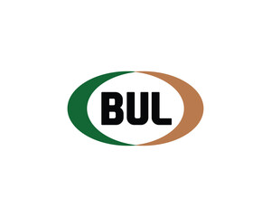 BUL logo design vector template. BUL