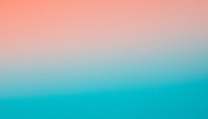 Obraz premium Serene ombre: Coral smoothly transitions into a refreshing aqua, creating a calming and peaceful visual experience.