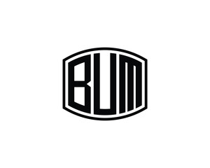 BUM Logo design vector template. BUM