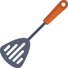 This spatula with a wooden handle is perfect for cooking a variety of dishes