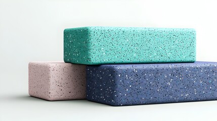 Eco Friendly Yoga Block from Recycled Foam Providing Support and Balance During Poses