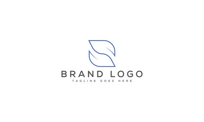 S logo design vector template design for brand.