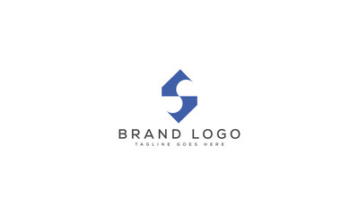 S logo design vector template design for brand.