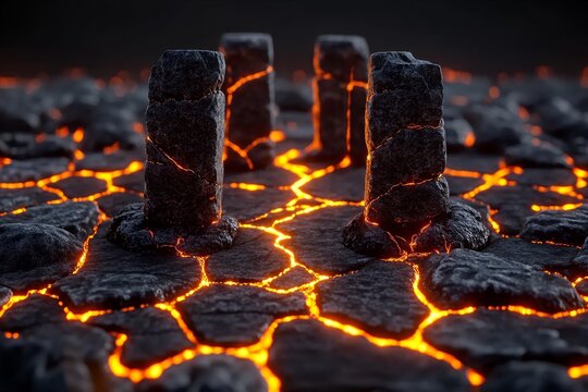 3D-rendered Stonehenge floating over glowing ley lines, connecting distant locations
