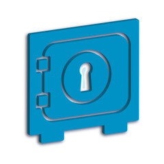 Illustration Vector graphic of safe box icon template