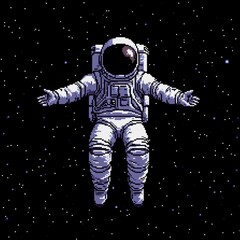 Fototapeta premium Astronaut Pixel Art.