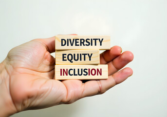 Diversity, Equity, and Inclusion Wooden Blocks