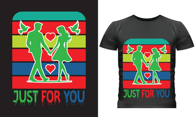 Valentine typography t-shirt design