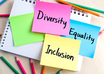 Diversity, Equality, Inclusion -  Sticky Notes
