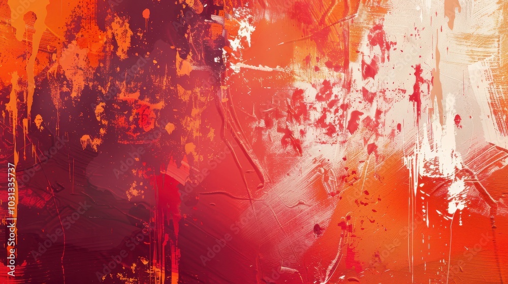 Poster vibrant red abstract wallpaper design showcasing dynamic colors and textures for contemporary decor 