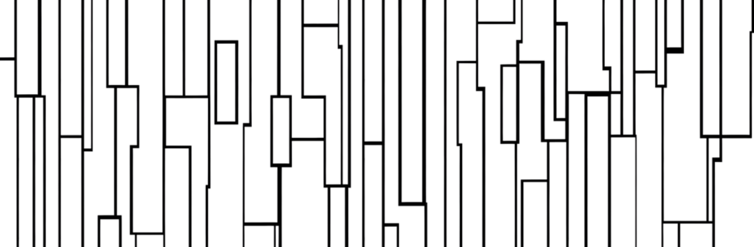 Seamless Vertical Rectangles Pattern on white and transparent background. PNG - Powered by Adobe