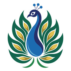Peacock vector logo design 10