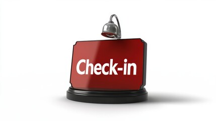 Obraz premium Check-in Sign.