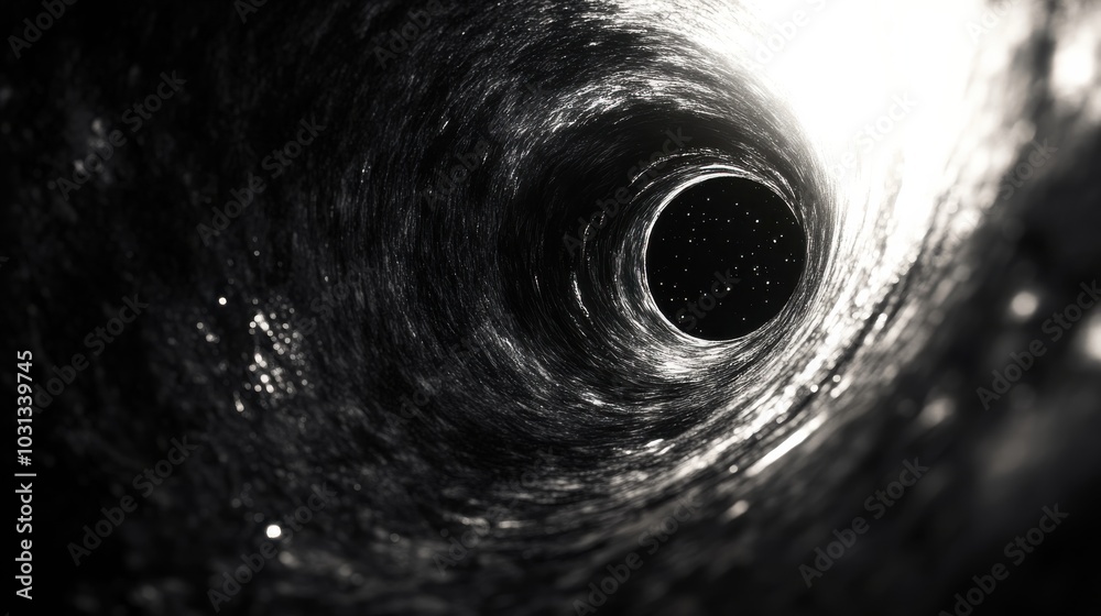 Aufkleber a captivating wormhole opens in the depths of deep space, offering a glimpse into the mysteries of t