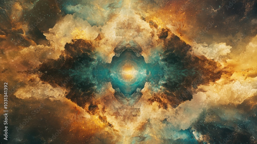Poster a cosmic rift emerges in the fabric of space, revealing a captivating glimpse into a parallel univer