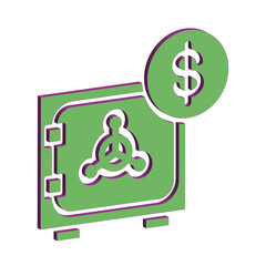 Illustration Vector graphic of safe box icon template