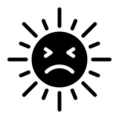 sun glyph icon