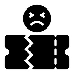 ticket glyph icon