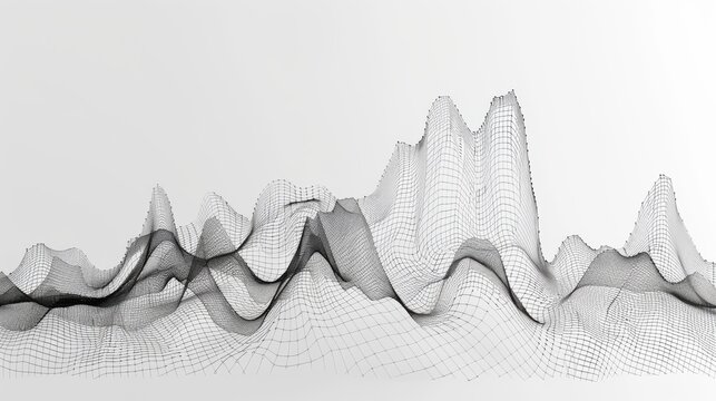 Minimalistic line art of a stock market graph illustrating financial growth with clean lines and a balanced design