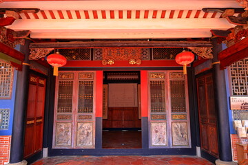 Wufeng Lin family garden with elegant mansion and classic Chinese garden architectures in Wufeng District, Taichung, Taiwan