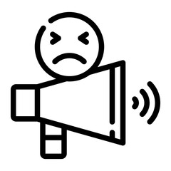 megaphone line icon