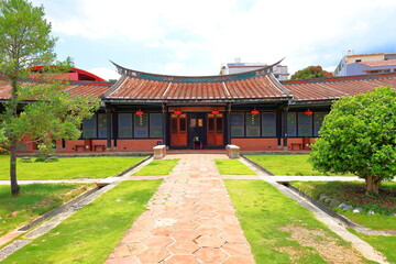 Wufeng Lin family garden with elegant mansion and classic Chinese garden architectures in Wufeng...