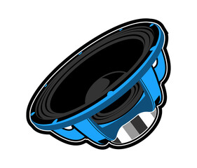 Fototapeta premium vector speaker sound system and a speaker using neodymium magnets